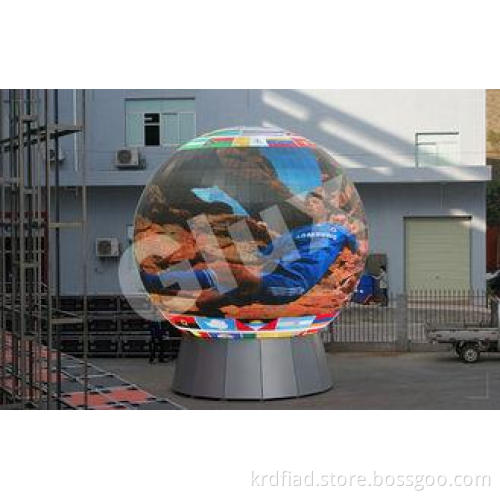 P 10 Animation Photo Curved LED Screen Outdoor Advertising